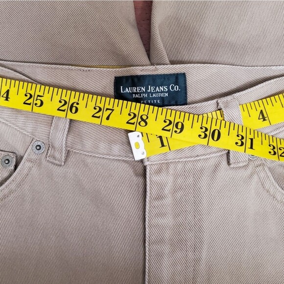 Lauren Jeans Co. Ralph Lauren Jeans Ladies Wheat Colored Jeans in Size 6P - Picture 10 of 11